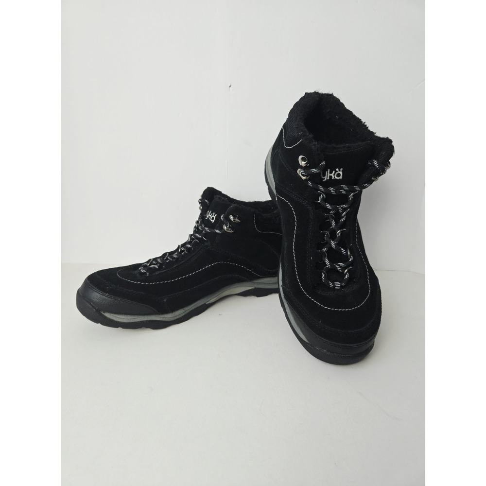 Ryka Womens Shoes size 11W black winter boots lined hiking